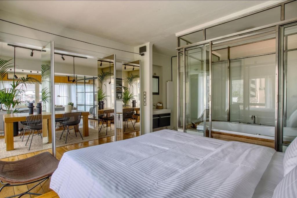 Ferienwohnung Sunny Luxury Loft,Stunning Acropolis View, Jacuzzi Athen Exterior foto